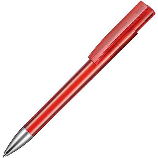 Kugelschreiber STRATOS TRANSPARENT , Ritter-Pen, feuer-rot, ABS-Kunststoff, 14,50cm (Länge), Bild 2