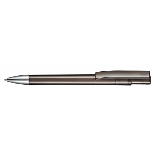 Kugelschreiber STRATOS TRANSPARENT , Ritter-Pen, rauch-grau, ABS-Kunststoff, 14,50cm (Länge), Bild 3