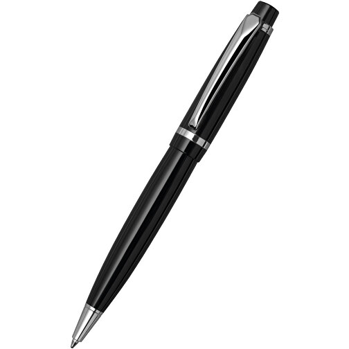 Kugelschreiber CLIC CLAC-KAPAN , ClicClac, schwarz, Stahl, 13,80cm x 1,30cm x 1,80cm (Länge x Höhe x Breite), Bild 1