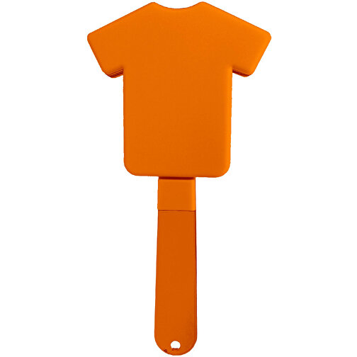 Klapper 'Trikot' , standard-orange, Kunststoff, 26,50cm x 2,40cm x 13,00cm (Länge x Höhe x Breite), Bild 1