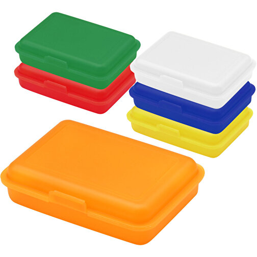 Vorratsdose 'School-Box' Junior , standard-rot, Kunststoff, 16,00cm x 4,10cm x 11,70cm (Länge x Höhe x Breite), Bild 2