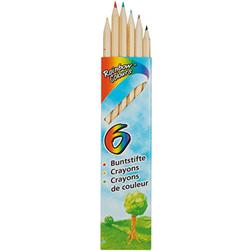 Juego de lápices de colores 'Nature 6' de largo, Imagen 1