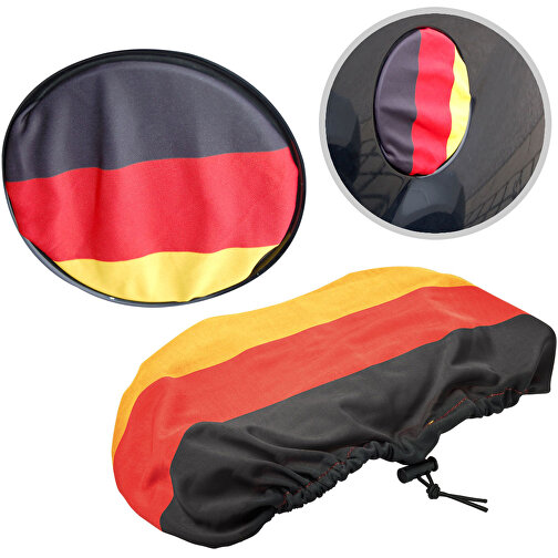 Tankdeckelüberzug 'Nations' , Deutschland-Farben, Textil, 23,00cm x 15,00cm (Länge x Breite), Bild 2