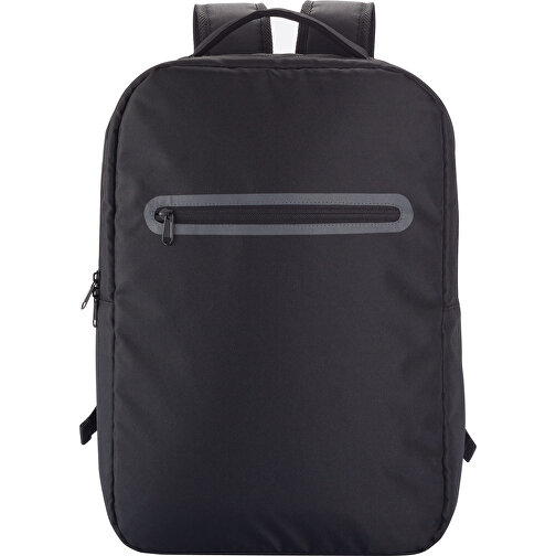 London Laptop Rucksack, PVC-frei, Schwarz , schwarz, Polyester, 11,00cm x 42,00cm (Länge x Höhe), Bild 3