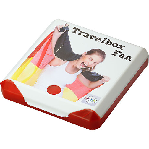Travelbox 'Fan' , mehrfarbig, Kunststoff, 11,20cm x 2,40cm x 10,40cm (Länge x Höhe x Breite), Bild 1