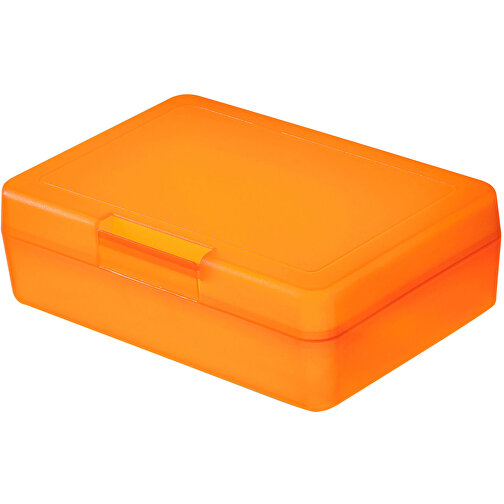Vorratsdose 'Lunch-Box' , trend-orange PP, Kunststoff, 16,20cm x 5,00cm x 11,30cm (Länge x Höhe x Breite), Bild 1