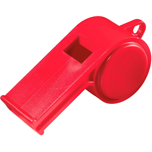 Trillerpfeife 'Sport', Ohne Kordel, Uni-colour , standard-rot, Kunststoff, 5,70cm x 2,50cm x 2,00cm (Länge x Höhe x Breite), Bild 1