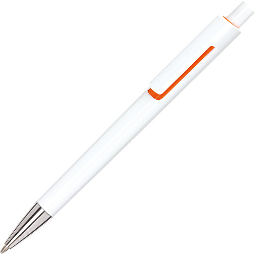 Kugelschreiber MIAMI , orange, weiss, Kunststoff, 14,00cm (Länge), Bild 2