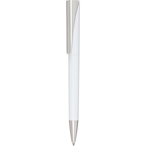 Kugelschreiber WEDGE , weiß, Kunststoff, 14,20cm (Länge), Bild 1