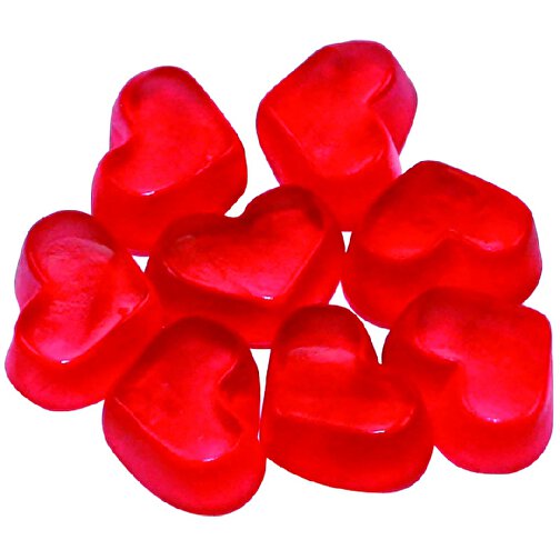 Haribo Mini Standard form Mini Hearts rød, Billede 1