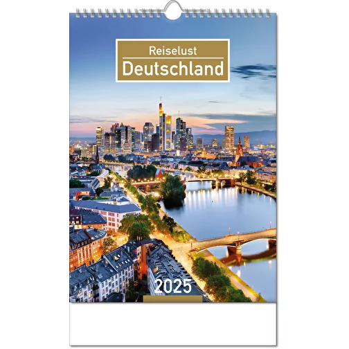 Calendrier 'Allemagne' au format 24 x 38,5 cm, avec reliure Wire-O, Image 1