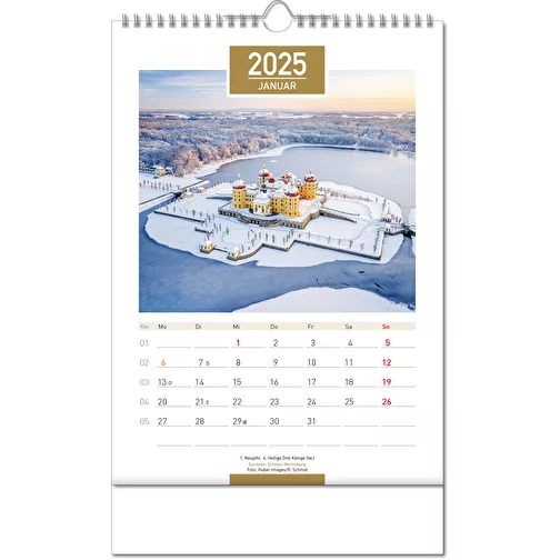 Calendrier 'Allemagne' au format 24 x 38,5 cm, avec reliure Wire-O, Image 2