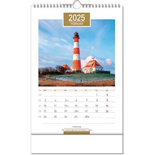 Calendrier 'Allemagne' au format 24 x 38,5 cm, avec reliure Wire-O, Image 3