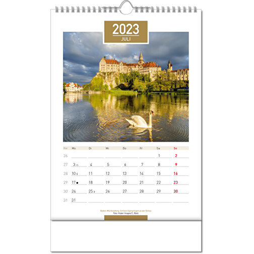 Kalender 'Tyskland' i formatet 24 x 38,5 cm, med Wire-O indbinding, Billede 8