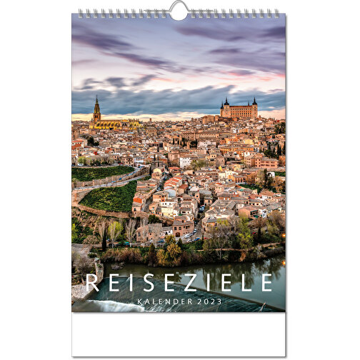 Kalender 'Reiseziele' , Papier, 34,60cm x 24,00cm (Höhe x Breite), Bild 1