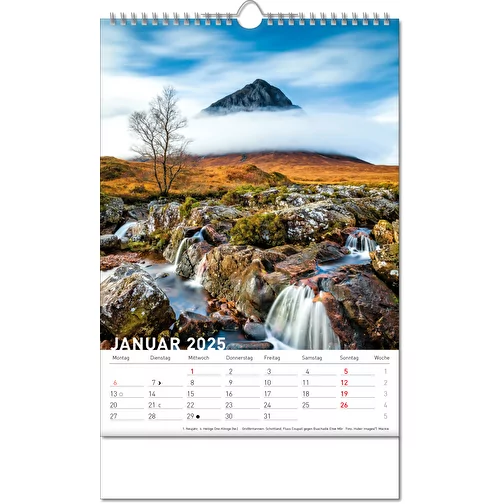 Calendrier 'Destinations' au format 24 x 38,5 cm, avec reliure Wire-O, Image 2