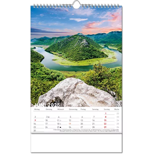 Calendrier 'Destinations' au format 24 x 38,5 cm, avec reliure Wire-O, Image 7