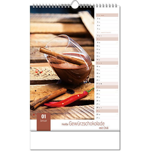 Kalender 'Aromaküche' i formatet 24 x 38,5 cm, med Wire-O-bindning, Bild 2