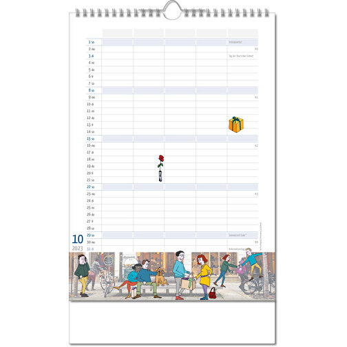 Calendario 'Family Planner' en formato 24 x 38,5 cm, con encuadernación Wire-O, Imagen 11