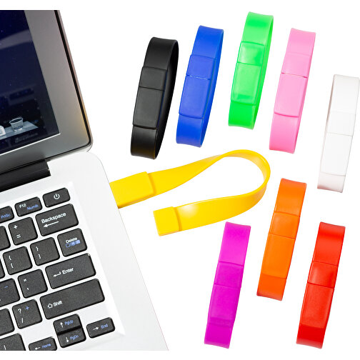 USB-Stick WRIST 2GB , Promo Effects MB , blau MB , 2 GB , Kunststoff MB , 3 - 10 MB/s MB , 20,70cm x 1,80cm (Länge x Breite), Bild 3