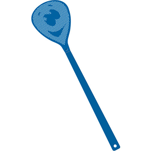 Fliegenklatsche 'Gesicht' , blau, blau, PE+PS, 43,30cm x 0,50cm x 10,30cm (Länge x Höhe x Breite), Bild 1