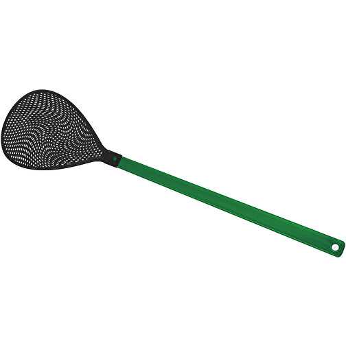 Fliegenklatsche 'Oval' , grün, schwarz, PE+PS, 43,30cm x 0,50cm x 10,20cm (Länge x Höhe x Breite), Bild 1