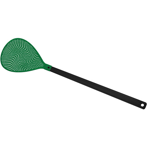 Fliegenklatsche 'Oval' , schwarz, grün, PE+PS, 43,30cm x 0,50cm x 10,20cm (Länge x Höhe x Breite), Bild 1