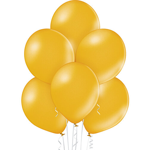Luftballon 90-100cm Umfang , gold metallic, Naturlatex, 30,00cm x 32,00cm x 30,00cm (Länge x Höhe x Breite), Bild 2