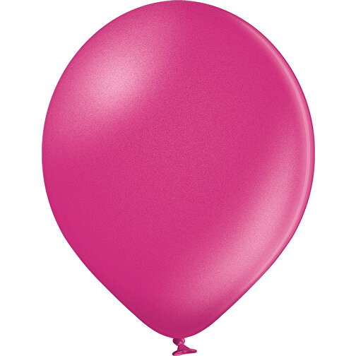 Luftballon 100-110cm Umfang , fuchsie metallic, Naturlatex, 33,00cm x 36,00cm x 33,00cm (Länge x Höhe x Breite), Bild 1