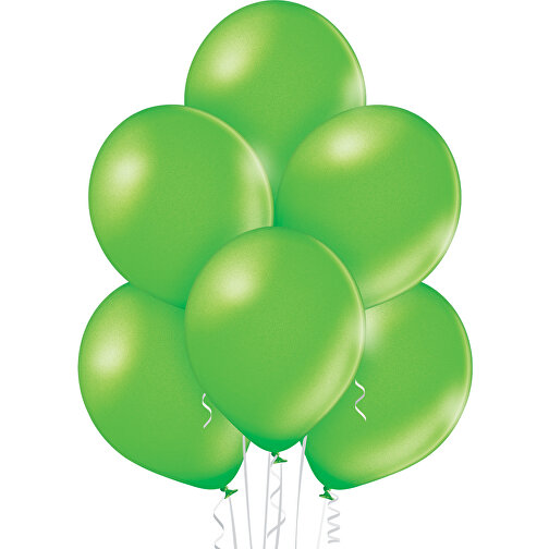 Luftballon 100-110cm Umfang , limette metallic, Naturlatex, 33,00cm x 36,00cm x 33,00cm (Länge x Höhe x Breite), Bild 2