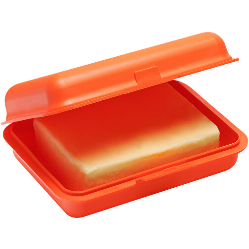Brotdose/Butterdose , orange, PP, 15,30cm x 5,00cm x 10,60cm (Länge x Höhe x Breite), Bild 3