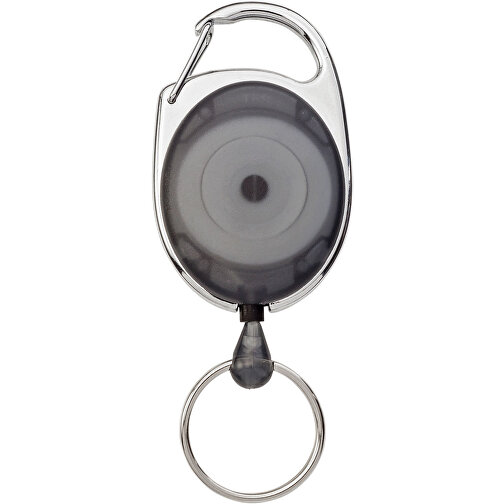 Gerlos Schlüsselkette Mit Rollerclip , schwarz, ABS Kunststoff, 3,50cm x 6,50cm x 1,00cm (Länge x Höhe x Breite), Bild 3