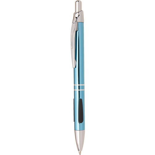Alu-Druckkugelschreiber LUCERNE , blau, Aluminium, 14,20cm (Länge), Bild 1