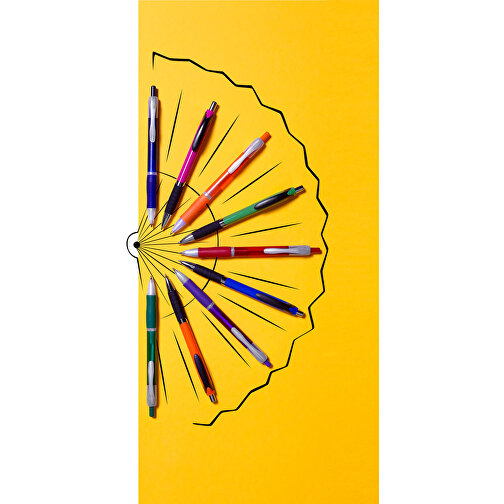 Kugelschreiber Aus Kunststoff Thiago , gelb, ABS, Plastik, AS, , Bild 4