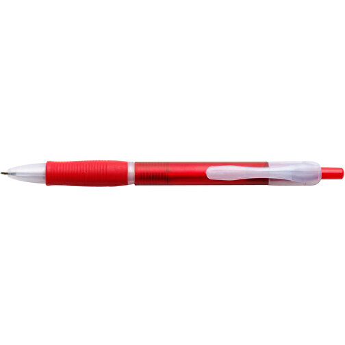 Kugelschreiber Aus Kunststoff Rosita , rot, Kautschuk, AS, , Bild 3