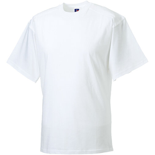 Workwear T-Shirt , Russell, weiß, 100% Baumwolle, XS, , Bild 1