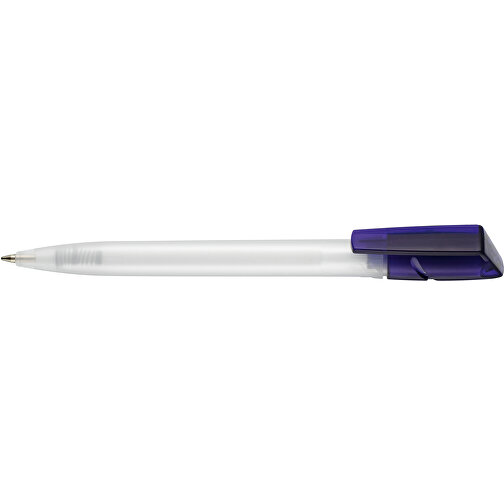 Kugelschreiber TWISTER FROZEN , Ritter-Pen, ozean-blau/weiß, ABS-Kunststoff, 14,50cm (Länge), Bild 3