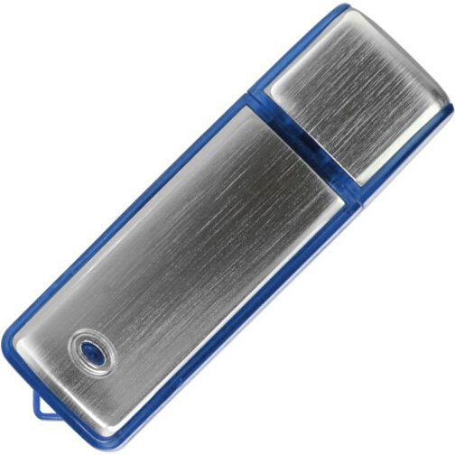 USB-Stick AMBIENT  16GB , Promo Effects MB , blau MB , 16 GB , Aluminium / Kunststoff MB , 3 - 10 MB/s MB , 6,70cm x 0,90cm x 2,10cm (Länge x Höhe x Breite), Bild 1
