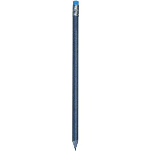 Denim Bleistift - Recycelt , Green&Good, blau, recycelter Jeans-Stoff, 16,00cm x 0,70cm x 0,70cm (Länge x Höhe x Breite), Bild 1