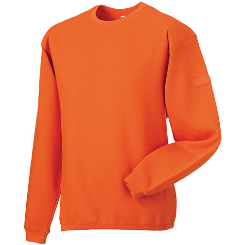 Workwear-Sweatshirt Crew Neck , Russell, orange, 80% Baumwolle, 20% Polyester, XS, , Bild 1