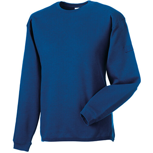 Workwear-Sweatshirt Crew Neck , Russell, königsblau, 80% Baumwolle, 20% Polyester, 3XL, , Bild 1
