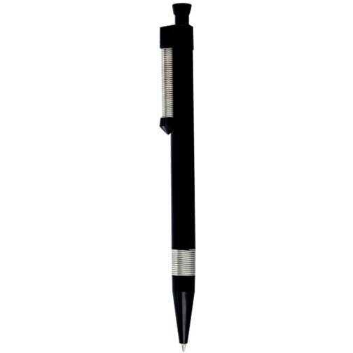 Kugelschreiber Spring SP , Ritter-Pen, schwarz, ABS-Kunststoff, 14,10cm (Länge), Bild 1