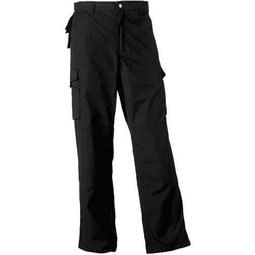 Workwear-Hose , Russell, schwarz, 35% Baumwolle, 65% Polyester, 42/30, , Bild 1