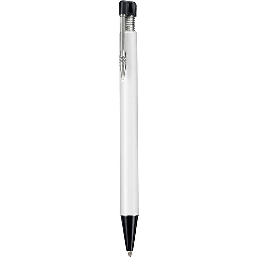 Kugelschreiber EMPIRE , Ritter-Pen, schwarz/weiß, ABS-Kunststoff, 14,50cm (Länge), Bild 1