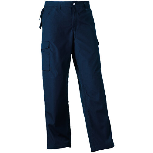 Workwear-Hose , Russell, navy blau, 35% Baumwolle, 65% Polyester, 28/34, , Bild 1