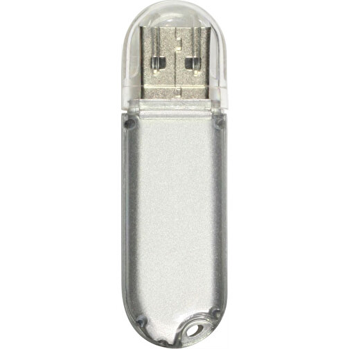 USB Stick REFLEX II 1GB , Promo Effects MB , transparent silber MB , 1 GB , Kunststoff MB , 3 - 10 MB/s MB , 6,00cm x 0,90cm x 1,80cm (Länge x Höhe x Breite), Bild 2