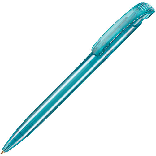 Kugelschreiber CLEAR TRANSPARENT , Ritter-Pen, smaragd-grün, ABS-Kunststoff, 14,80cm (Länge), Bild 2