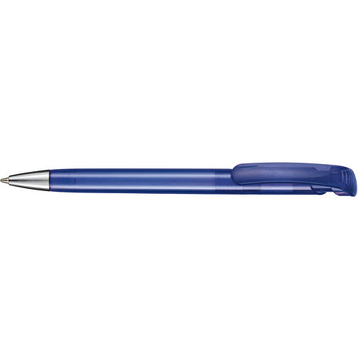 Kugelschreiber BONITA TRANSPARENT , Ritter-Pen, ocean-blau, ABS-Kunststoff, 14,80cm (Länge), Bild 3