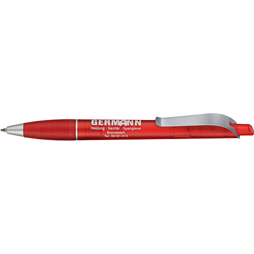 Kugelschreiber Bond Frozen , Ritter-Pen, feuer-rot, ABS-Kunststoff, 14,30cm (Länge), Bild 3