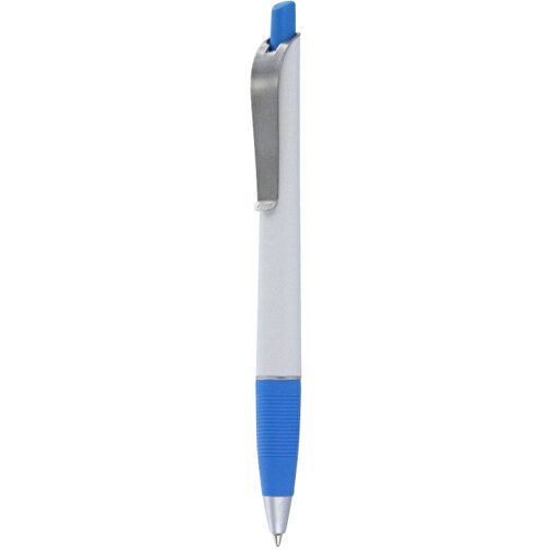 Kugelschreiber Bond , Ritter-Pen, himmelblau/weiß, ABS-Kunststoff, 14,30cm (Länge), Bild 1